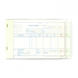 FACTURA A5 CU TVA GOLD