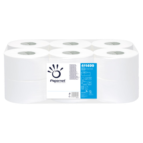 HARTIE IGIENICA MINI JUMBO ALBA ECO DK 2STR 120M 12/SET PAPERNET