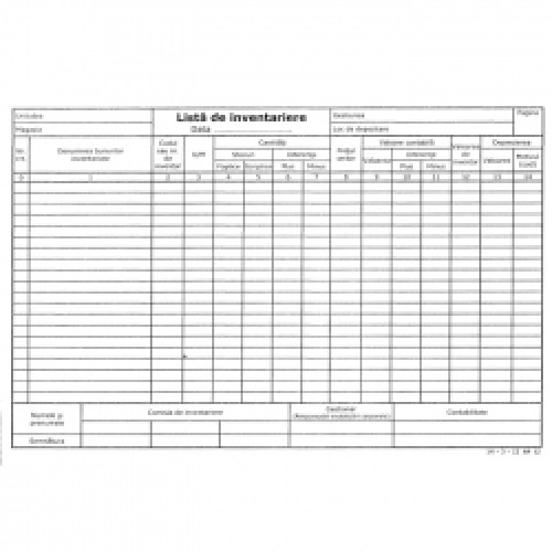LISTA INVENTAR 14 COLOANE ORIZONTALE