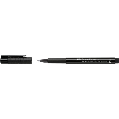 PITT ARTIST PEN FUDE FM NEGRU FABER-CASTELL