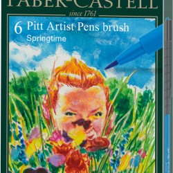 PITT ARTIST PEN SET 6 BUC CULORI PRIMAVARA 2022 FABER-CASTELL