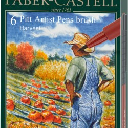 PITT ARTIST PEN SET 6 BUC CULORI TOAMNA 2022 FABER-CASTELL