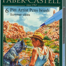 PITT ARTIST PEN SET 6 BUC CULORI VARA 2022 FABER-CASTELL