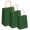 PUNGI HARTIE 24.5X9.5X29.5CM VERDE INCHIS