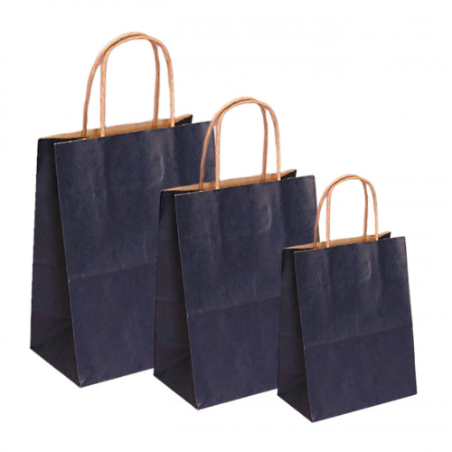 PUNGI HARTIE 24X9,5X29,5CM ALBASTRU INCHIS