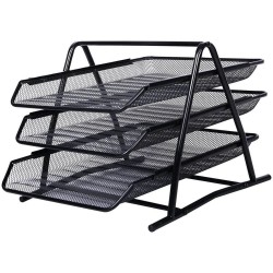 TAVITE SUPRAPOZABILE 3/SET NEGRE MESH FORNAX