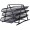 TAVITE SUPRAPOZABILE 3/SET NEGRE MESH FORNAX
