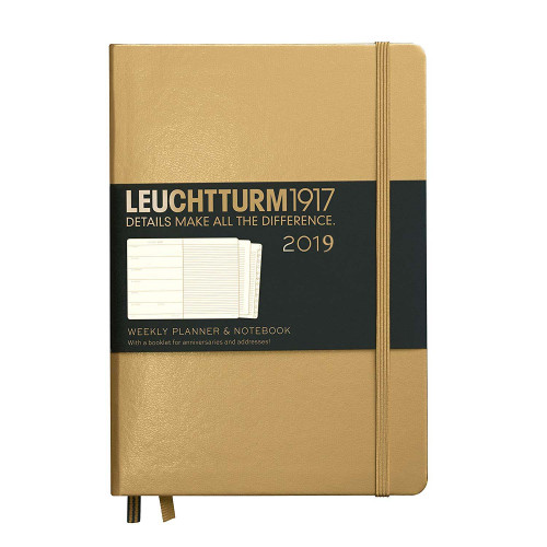 AGENDA SAPTAMANALA+CAIET A5 2019 AURIU LEUCHTTURM