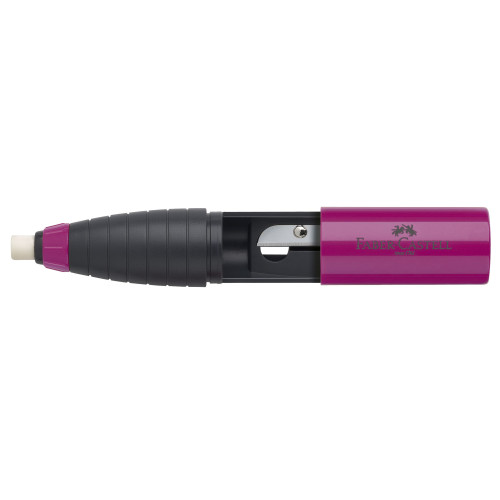 ASCUTITOARE CU RADIERA ROSIE/ALBASTRA FABER-CASTELL