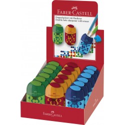 ASCUTITOARE CU RADIERA TWO TONE CUL ASORTATE FABER-CASTELL