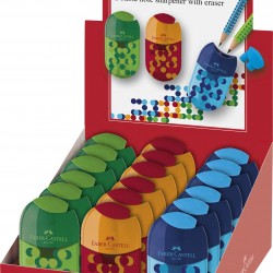 ASCUTITOARE CU RADIERA TWO TONE CUL ASORTATE FABER-CASTELL
