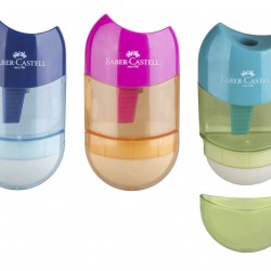 ASCUTITOARE PLASTIC CU RADIERA TREND 2019 FABER-CASTELL