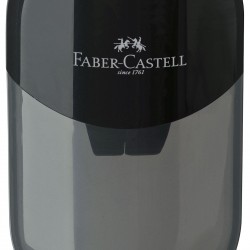 ASCUTITOARE PLASTIC DUBLA CU CONTAINER NEAGRA FABER-CASTELL