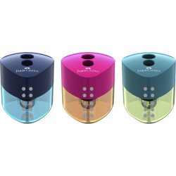 ASCUTITOARE PLASTIC DUBLA GRIP TREND 2019 FABER-CASTELL