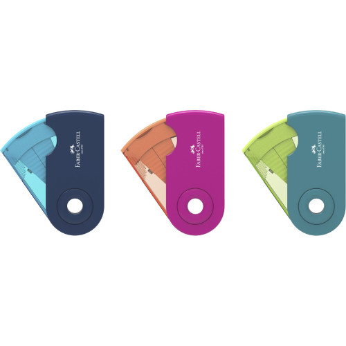 ASCUTITOARE PLASTIC DUBLA SLEEVE TREND 2019 FABER-CASTELL