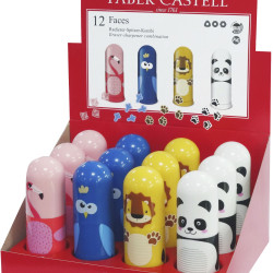 ASCUTITOARE SIMPLA CU RADIERA ANIMALE FABER-CASTELL