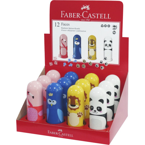 ASCUTITOARE SIMPLA CU RADIERA ANIMALE FABER-CASTELL