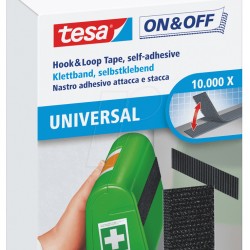 BANDA ADEZIVA CU ARICI 1M*20MM NEAGRA TESA