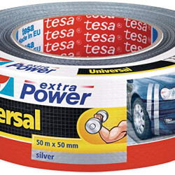 BANDA ADEZIVA TEXTILA EXTRA POWER GRI 50M 50MM TESA