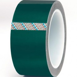 BANDA ADEZIVA VERDE TERMOREZISTENTA 220C 66M 25MM TESA