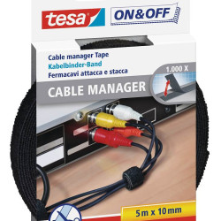 BANDA PENTRU LEGAREA CABLURILOR ON & OFF 10MM 5M TESA