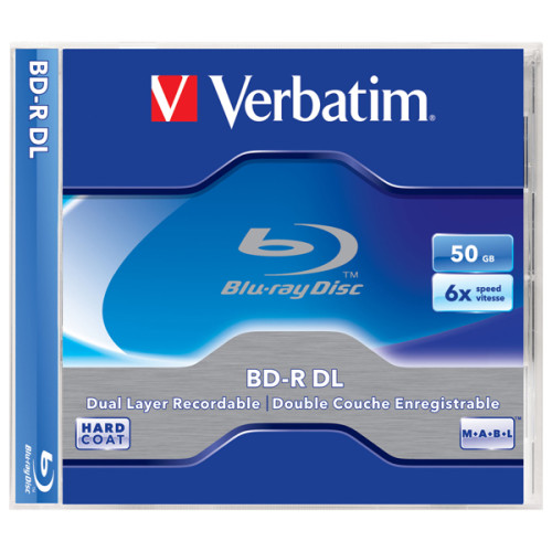 BD-R DL CN VERBATIM 43748 6X 50GB BLUE RAY