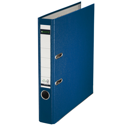 BIBLIORAFT PLASTIFIAT 5CM 180G ALBASTRU LEITZ