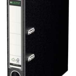 BIBLIORAFT PLASTIFIAT 5CM 180G NEGRU LEITZ