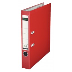 BIBLIORAFT PLASTIFIAT 5CM 180GRADE ROSU LEITZ