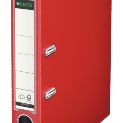 BIBLIORAFT PLASTIFIAT 5CM 180GRADE ROSU LEITZ