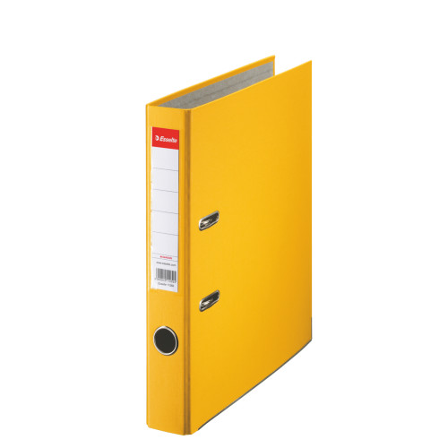 BIBLIORAFT PLASTIFIAT 5CM GALBEN ECONOMY ESSELTE