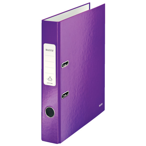 BIBLIORAFT PLASTIFIAT 5CM MOV METALIZAT WOW LEITZ