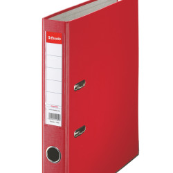 BIBLIORAFT PLASTIFIAT 5CM ROSU ECONOMY ESSELTE