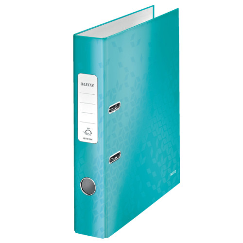 BIBLIORAFT PLASTIFIAT 5CM TURCOAZ METALIZAT WOW LEITZ