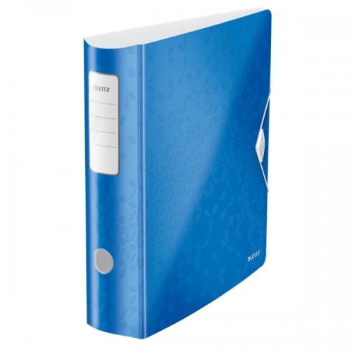BIBLIORAFT PLASTIFIAT 7.5CM 180GRADE ALBASTRU METALIZAT ACTIVE L