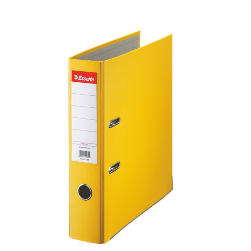 BIBLIORAFT PLASTIFIAT 7.5CM GALBEN ECONOMY ESSELTE