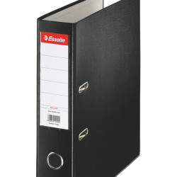 BIBLIORAFT PLASTIFIAT 7.5CM NEGRU ECONOMY ESSELTE