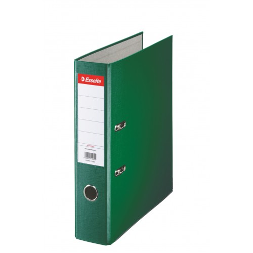 BIBLIORAFT PLASTIFIAT 7.5CM VERDE ECONOMY ESSELTE