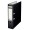 BIBLIORAFT PLASTIFIAT 8CM 180GRADE NEGRU LEITZ
