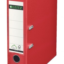 BIBLIORAFT PLASTIFIAT 8CM 180GRADE ROSU LEITZ