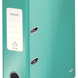 BIBLIORAFT PLASTIFIAT 8CM TURCOAZ METALIZAT WOW LEITZ