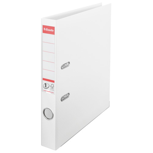 BIBLIORAFT PLASTIFIAT INT-EXT 5CM ALB VIVIDA NR1 POWER ESSELTE
