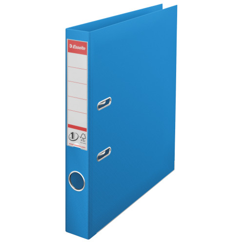 BIBLIORAFT PLASTIFIAT INT-EXT 5CM ALBASTRU VIVIDA NR1 ESSELTE