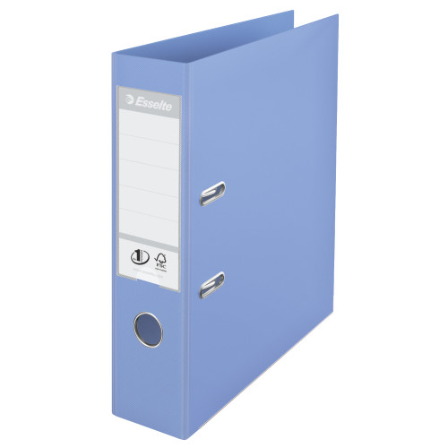 BIBLIORAFT PLASTIFIAT INT-EXT 7.5CM ALBASTRU DESCHIS NR1 ESSELTE