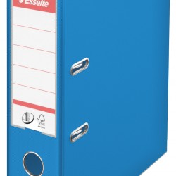 BIBLIORAFT PLASTIFIAT INT-EXT 7.5CM ALBASTRU VIVIDA NR1 ESSELTE