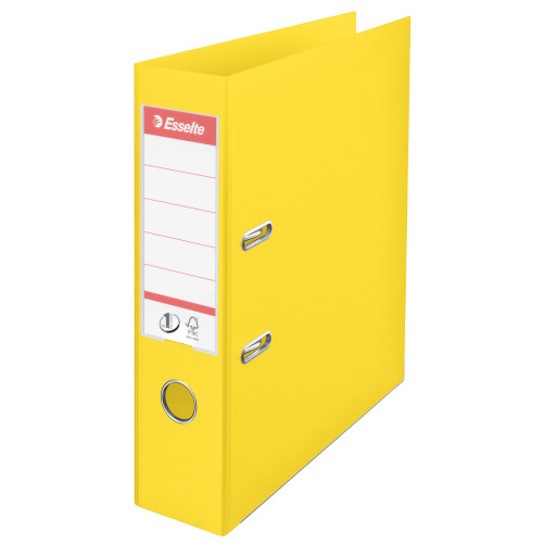 BIBLIORAFT PLASTIFIAT INT-EXT 7.5CM GALBEN VIVIDA NR1 ESSELTE