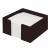 SUPORT CUB HARTIE 9*9CM NEGRU FLARO