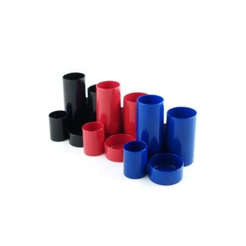 SUPORT TUBULAR BIROU 4 COMPARTIMENTE ROSU FLARO