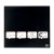 TABLA MAGNETICA STICLA 30*30 CM NEAGRA+ACCESORII DIAMOND NOBO