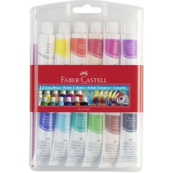 TEMPERA 12 CULORI 12 ML FABER-CASTELL